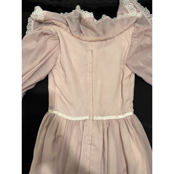 Vtg Gunne Sax Jessica McClintock Romantic Renaissance Bridesmaid Dress Sz 3 - Picture 5 of 13